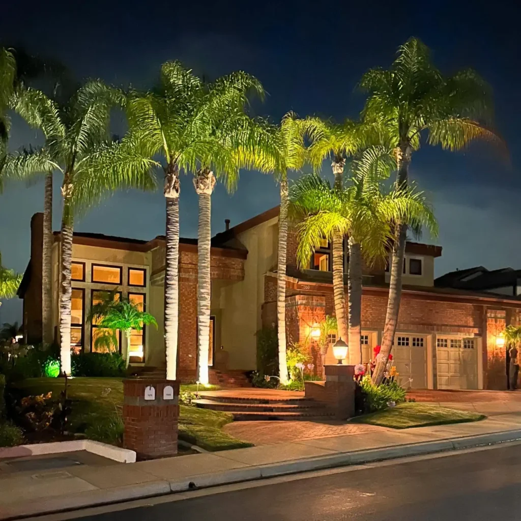 Anaheim Hills outdoor lighting project