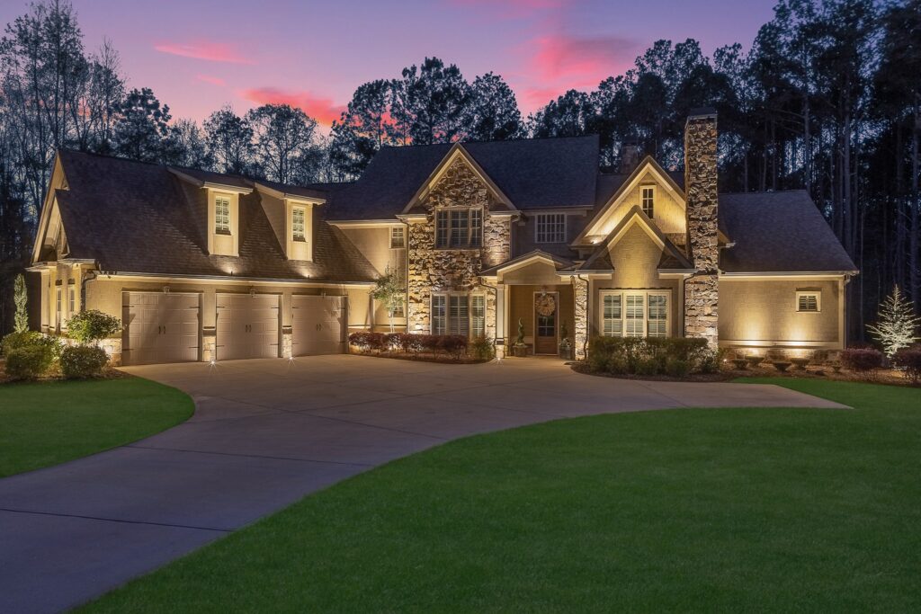 Outdoor accent lighting in Orange County