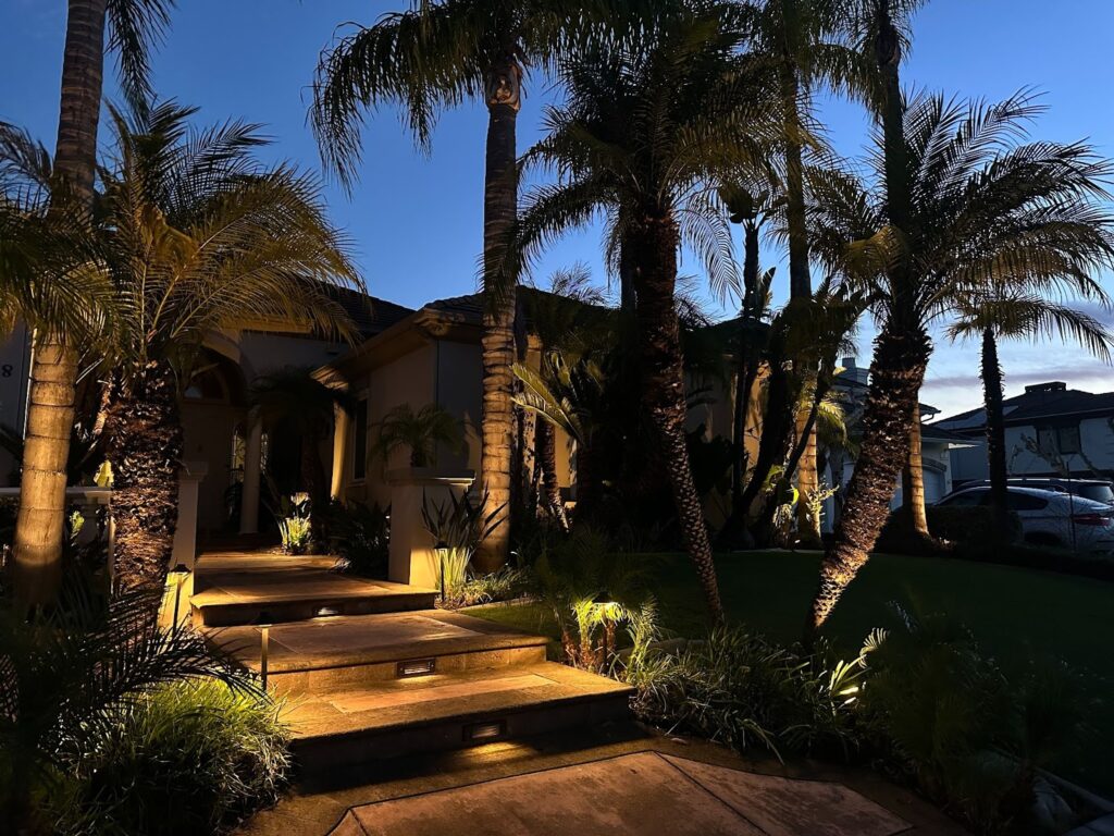 pathway lighting installation in Aliso Viejo