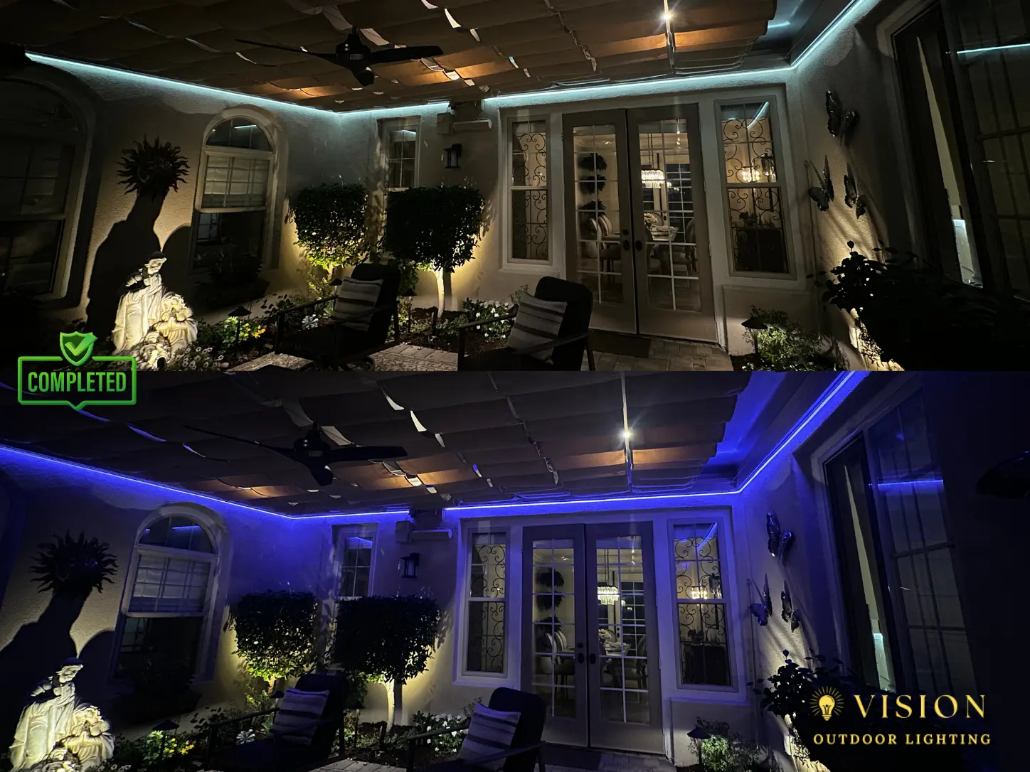 Led Strip lighting installation