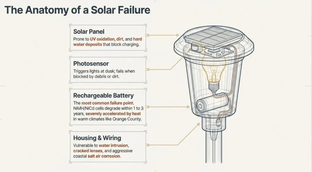 The anatomy of a solar light failure - Vision Outdoor Lighting