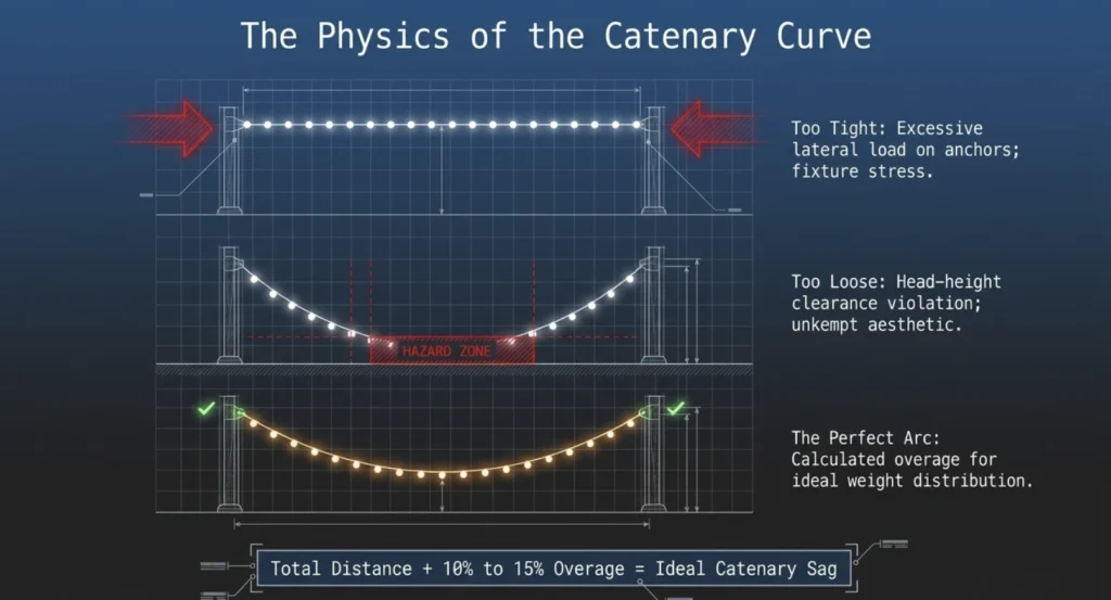 Physics of the Catenary Curve illustration