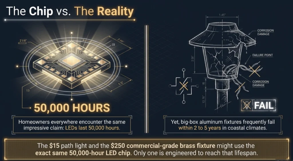 led rated lifespan - The Chip vs. Reality