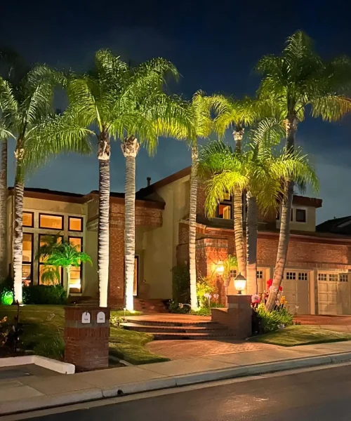 Anaheim Hills outdoor lighting project