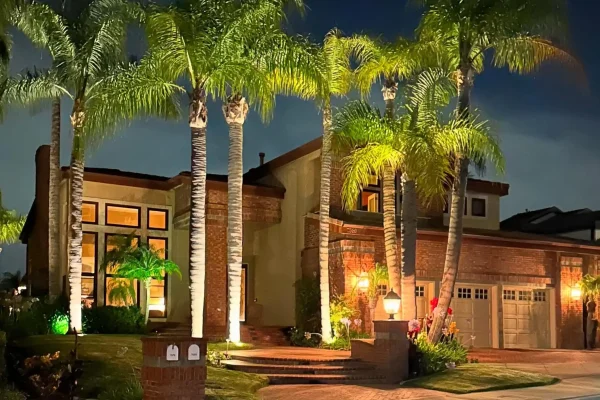 Anaheim Hills outdoor lighting project