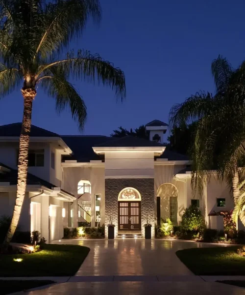 Lighting installation - Hero section