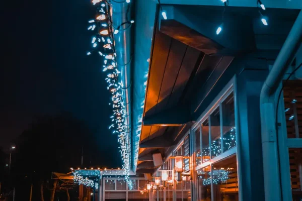 Outdoor String Lights in Bistro